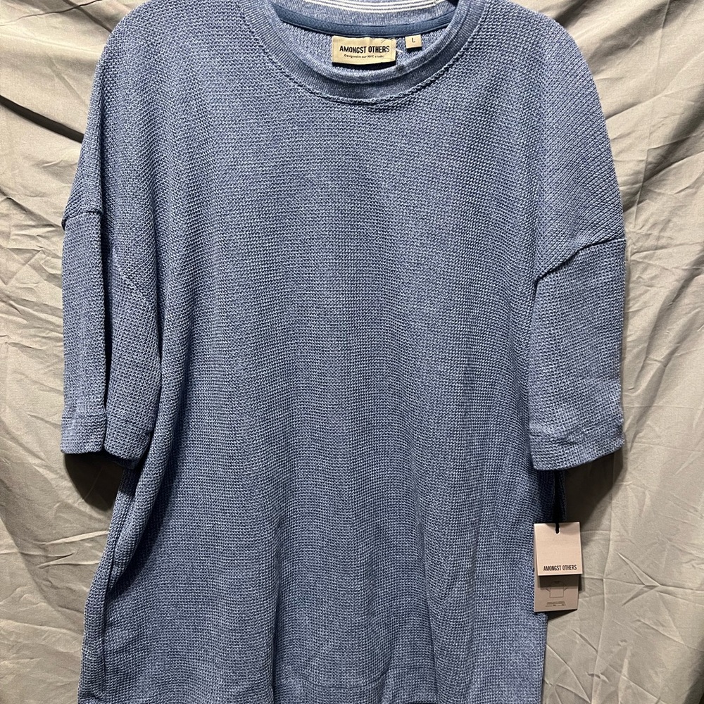 Amongst Others Periwinkle Knit T-shirt